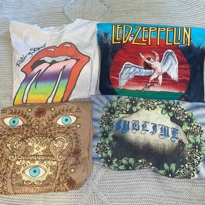 Vintage band T-shirt lot of 4